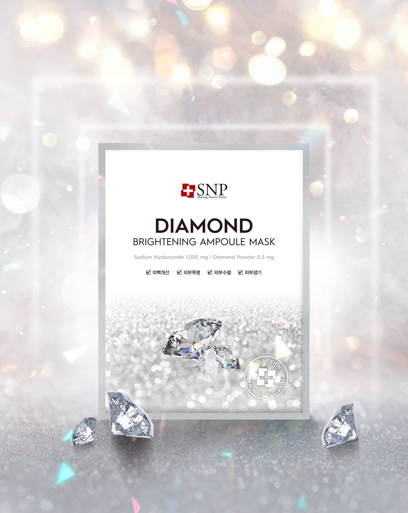 Ampoule mask_Diamond1 SNP Diamond Brightening Ampoule Mask